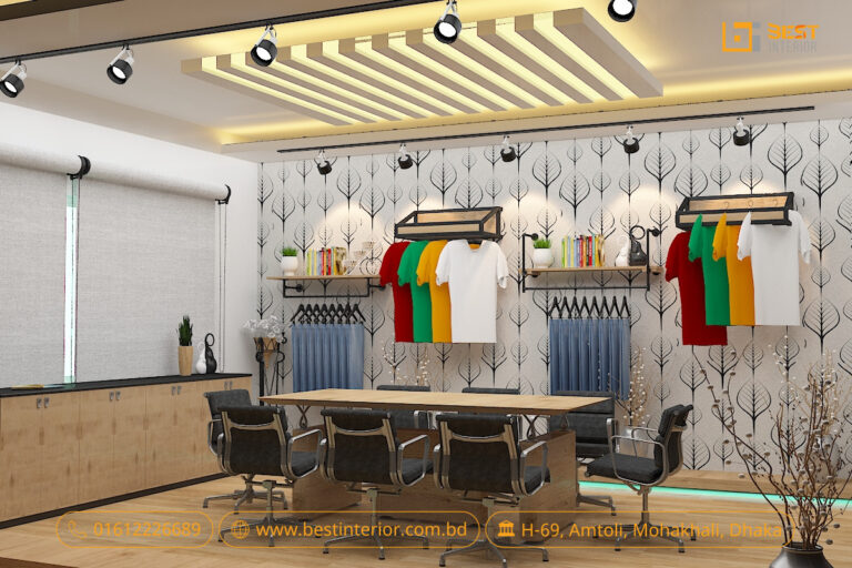 buying house display studio design Bangladesh – 1. Buying House Display Studio Design Concept

2. Garment Sample Display and Buyer Meeting Space

3. A Practical Studio for Product Review Meetings

4. Display Racks, Meeting Table and Lighting Plan

5. Interior Concept for a Garment Buying House – product view 4